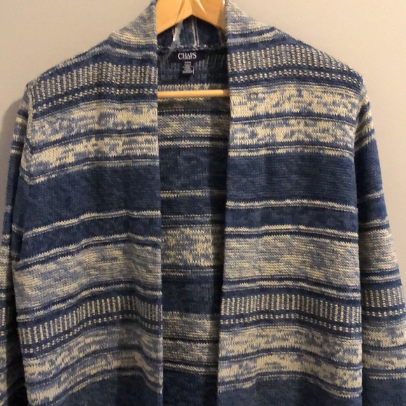 🎉5/$15🎉 CHAPS CARDIGAN SWEATER (M) - Picture 3 of 14